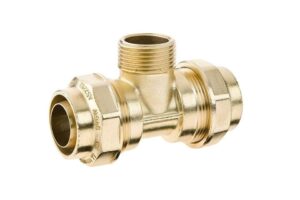 Koppeling T-stuk 77182 inclusief losse steunbussen