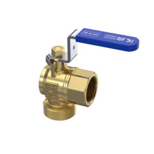 Kogelkraan haaks 28 serie buitendraad x binnendraad